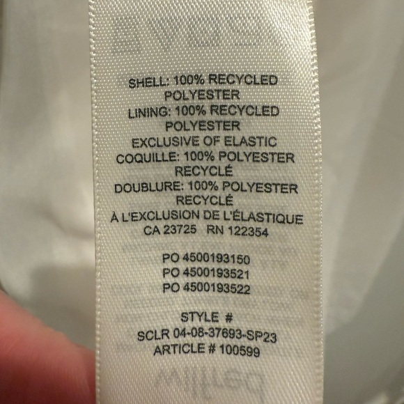 Wilfred white long sleeve sheer sleeves dress size 4 EUC - Picture 5 of 13